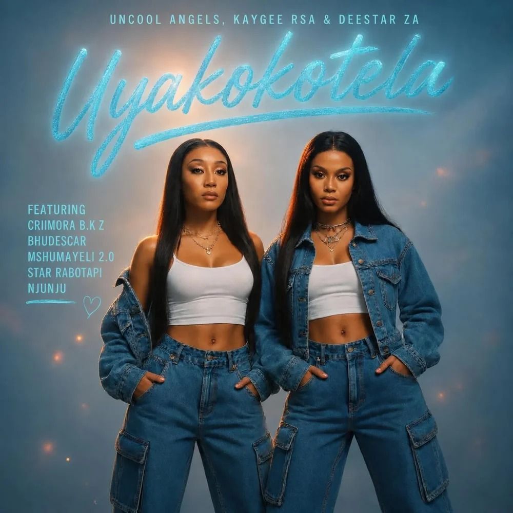 Uyakokotela artwork showing Uncool Angels in denim jackets